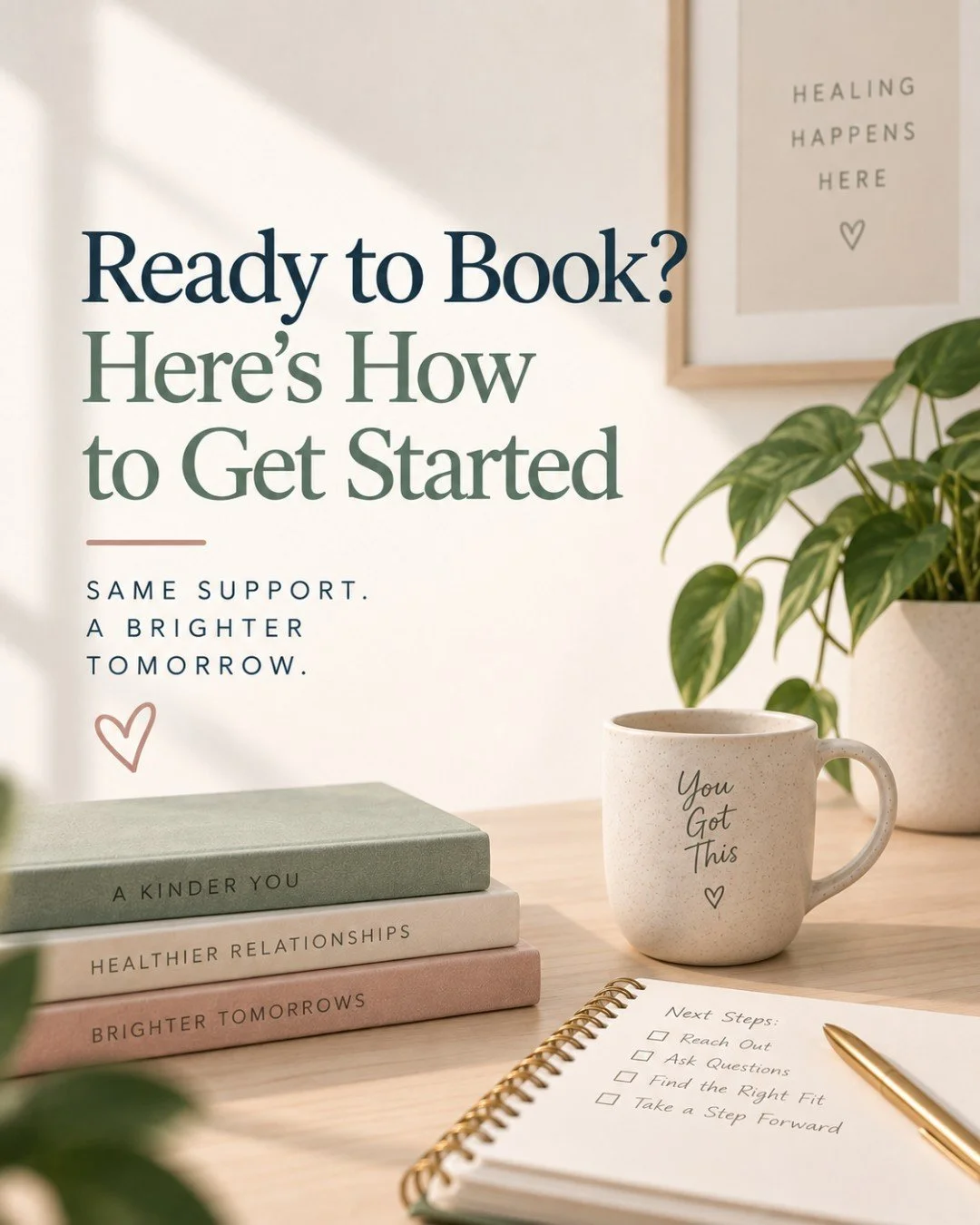 Reaching out for the first time can feel like the hardest part, so we've kept it simple.

Start by requesting a free consultation through the link in our bio. It's a chance to share what's been going on, ask questions, and talk through which clinicia