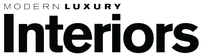 Modern Luxury Interiors logo with black text on a light background.
