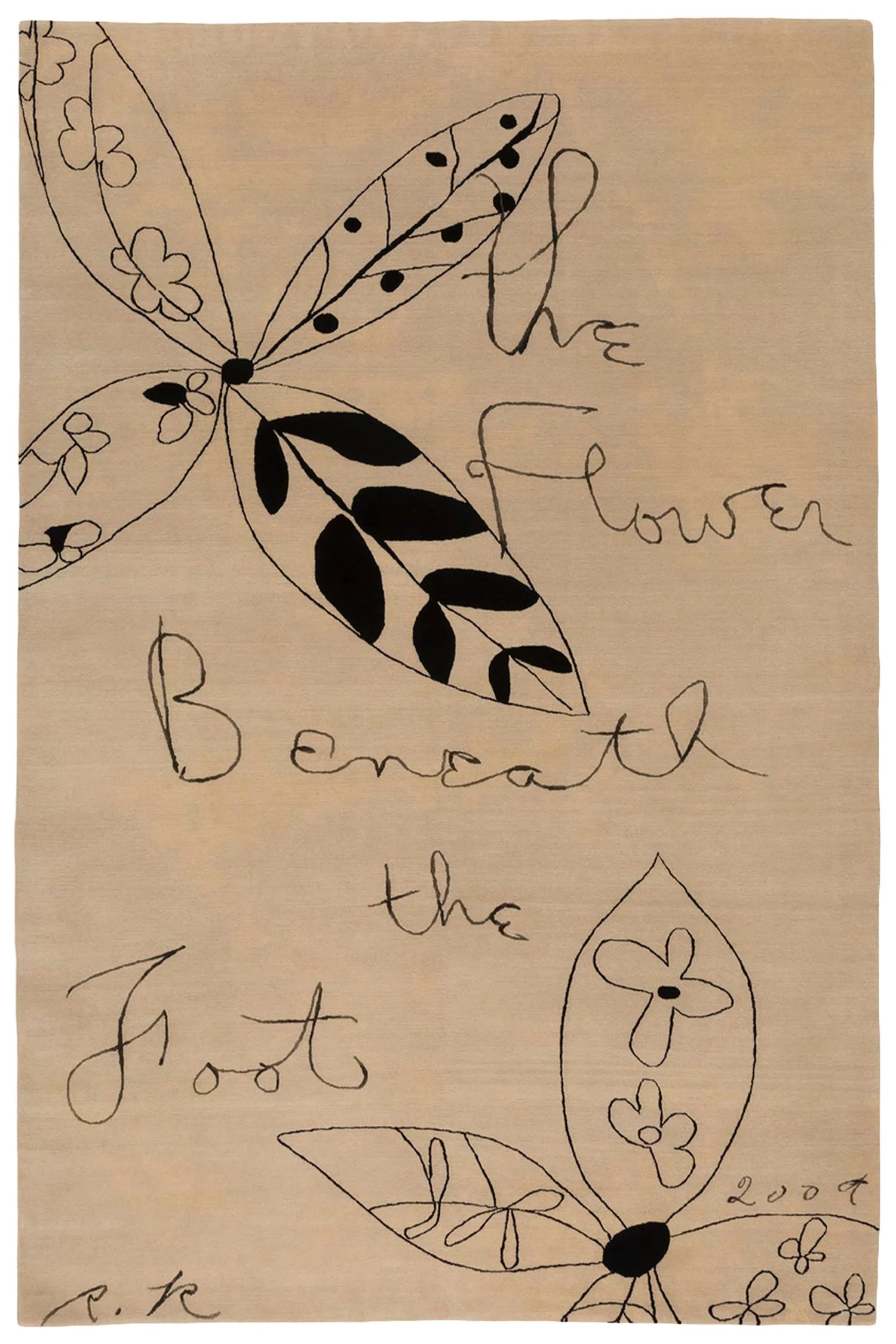 The Flower Beneath the Foot by Madeline Weinrib x Rene Ricard 6’0” x 9’0”