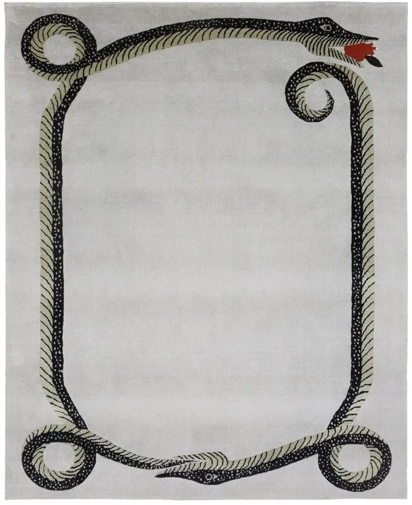 Snake & Pomegranate Pashmina 8' x 10'