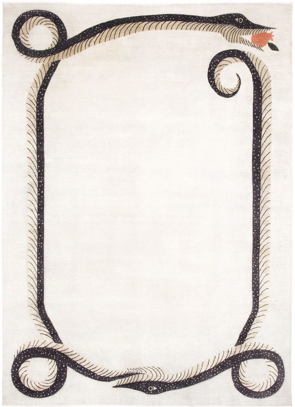 Snake and Pomegranate by Studio Shamshiri 7' x 10'