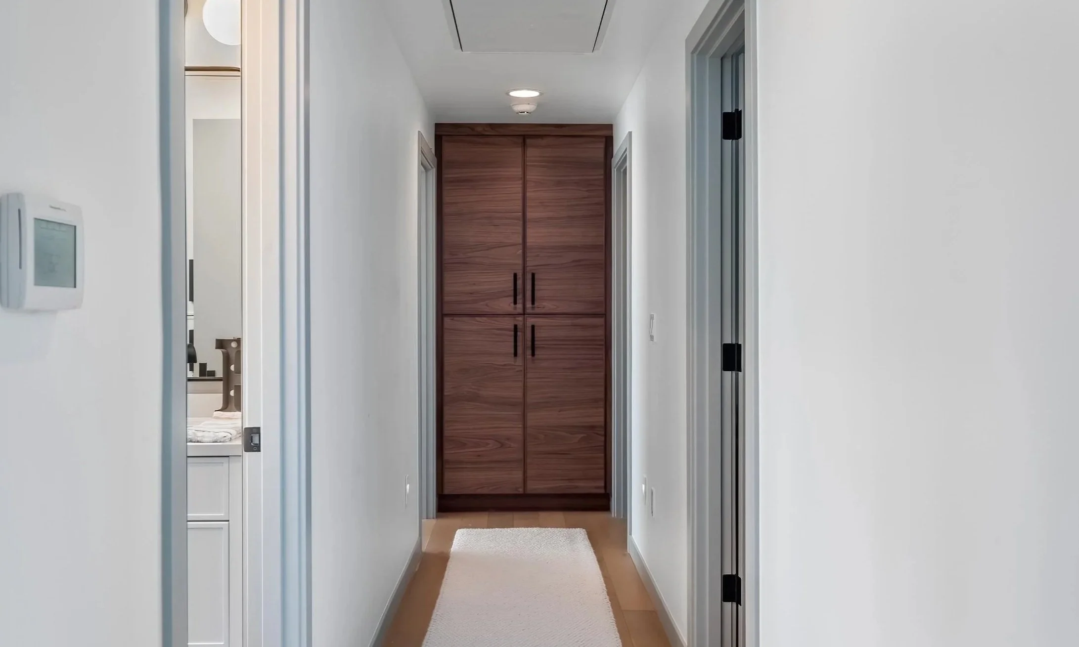 Built-in hallway cabinetry on a Mercer Island home renovation
