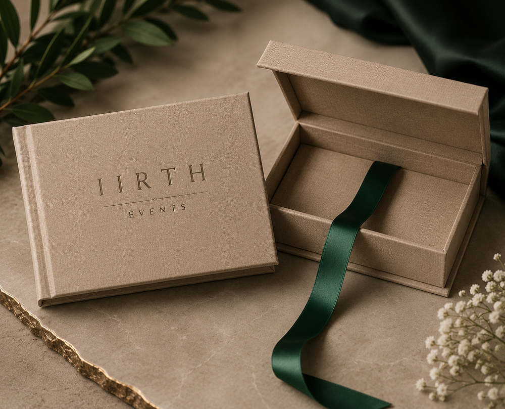 IIRTH Events handcrafted keepsake box