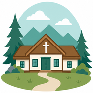 church camp icon