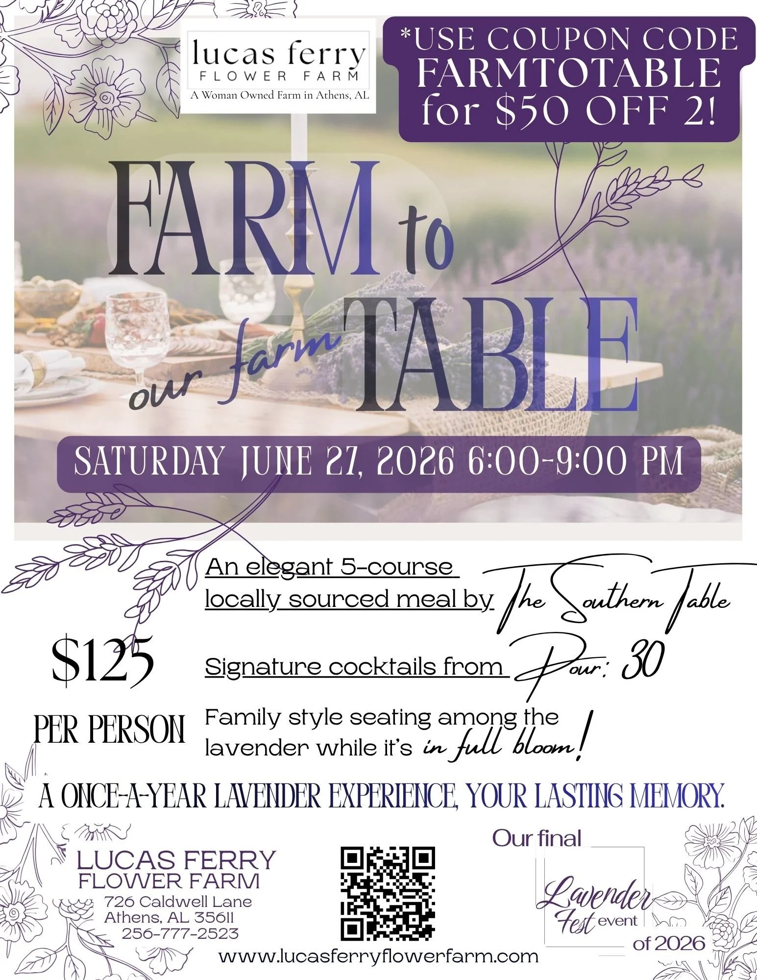 Farm to Table Dinner