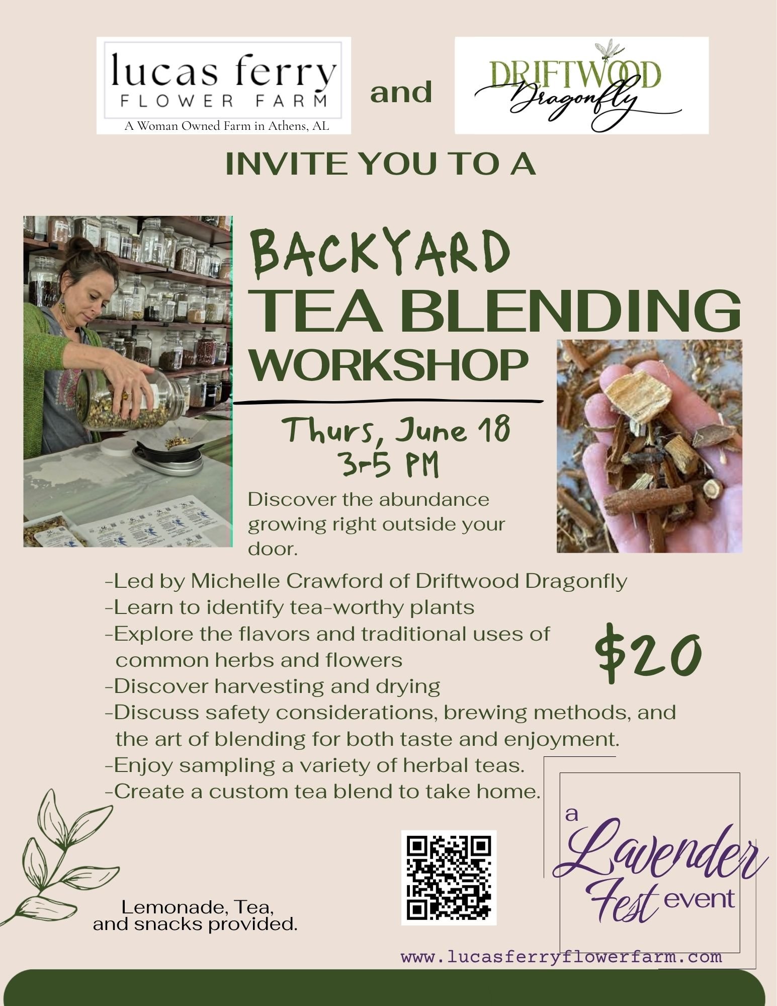 Backyard Tea Blending Workshop