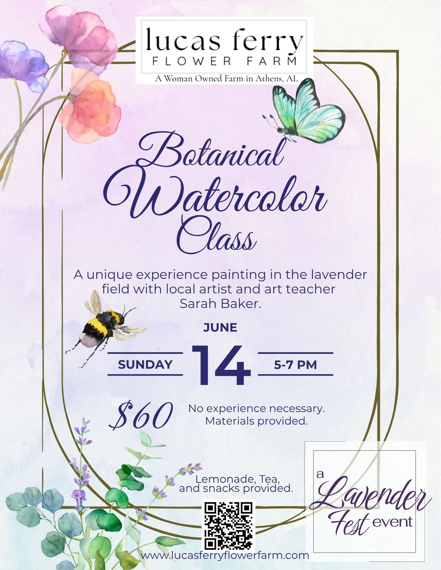 Botanical Watercolor Class