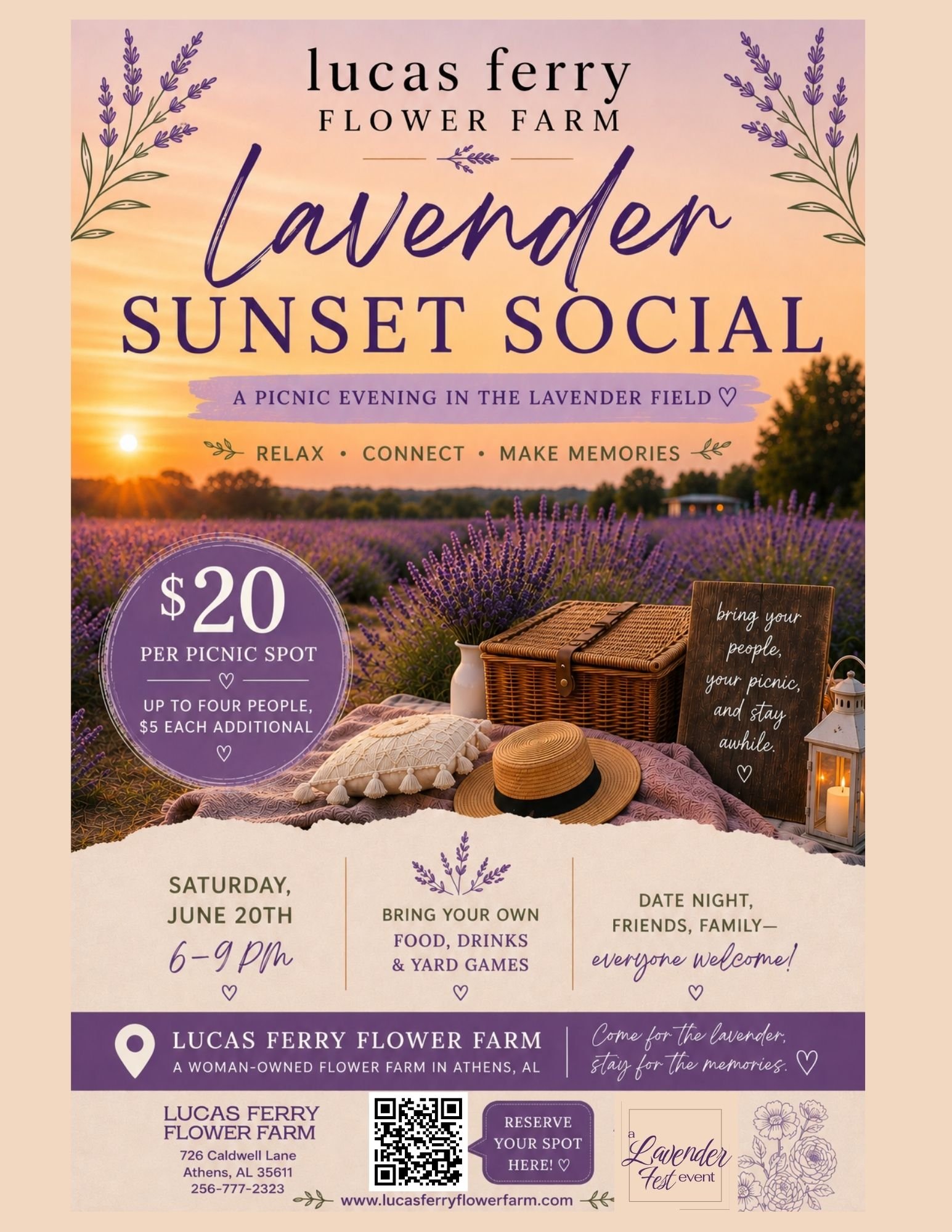 Lavender Sunset Social