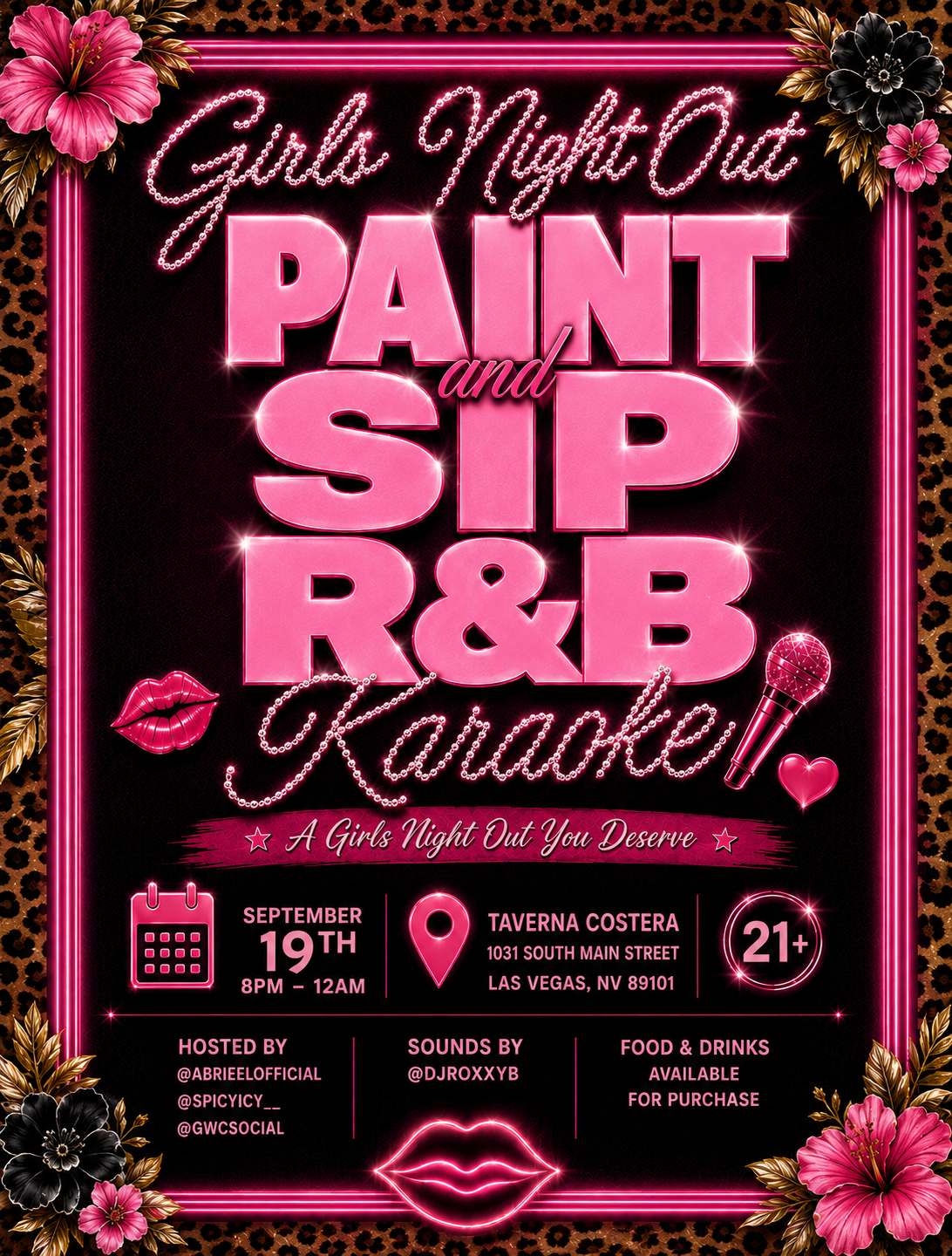 Girls Night Out Paint & Sip R&B Karaoke - General Admission Ticket