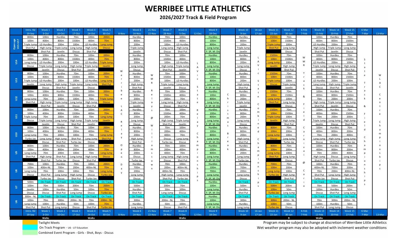 2026/2027 Summer Program