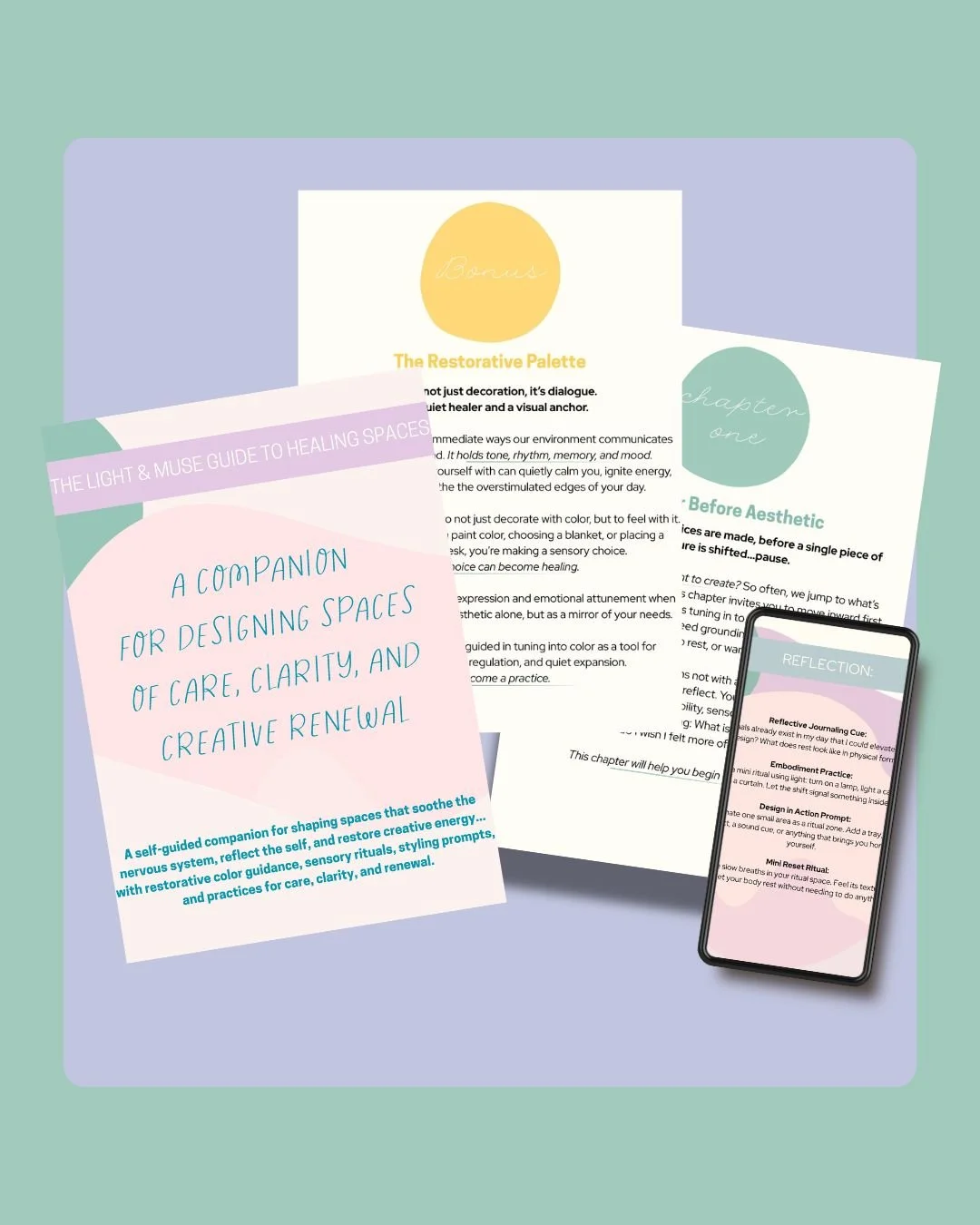 digital design guide for children's spaces workbook pages