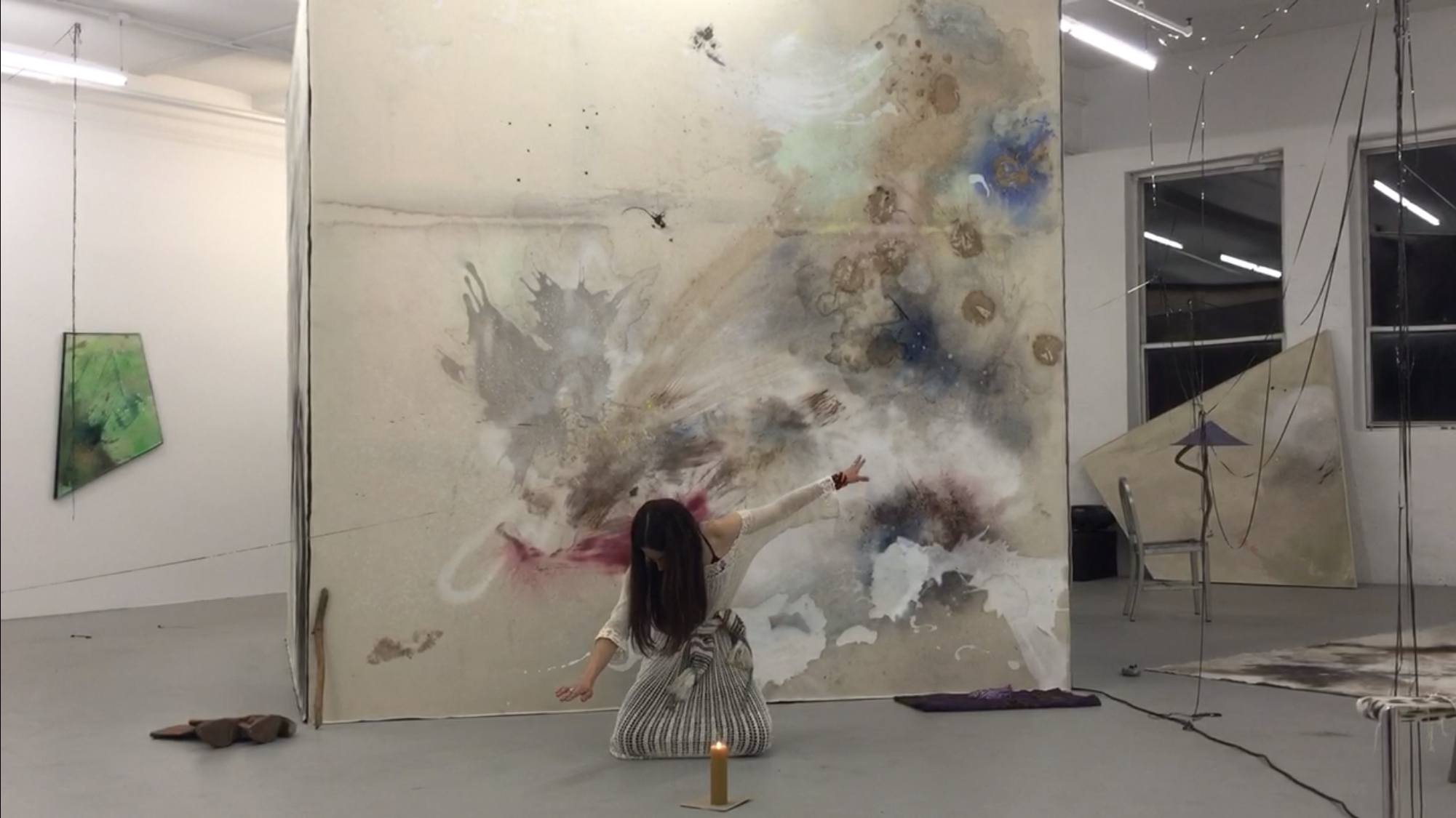 Elisa little power songs from the oceanside photo and painting by Lucy Dodd at Wuv Shop 2015.png