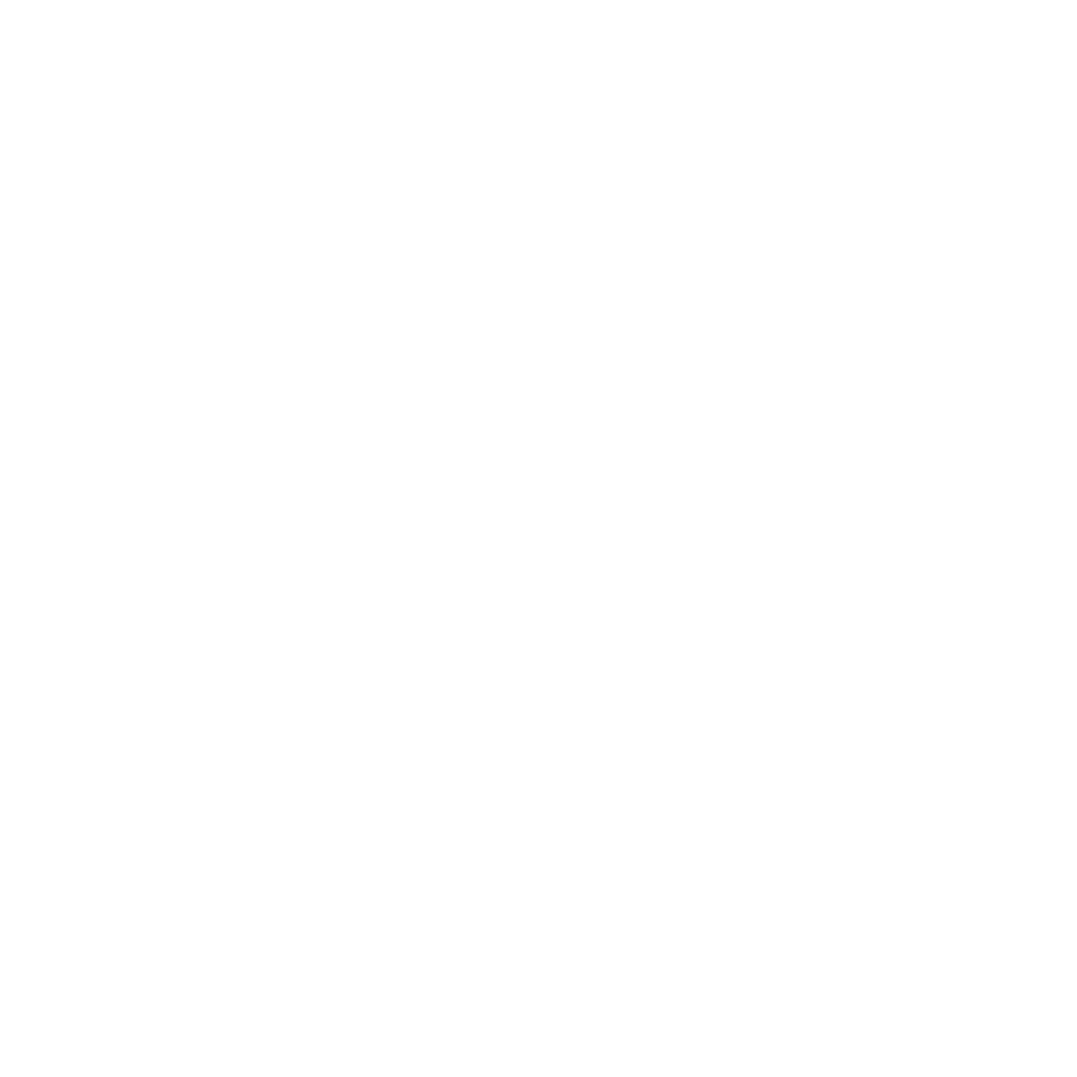 Black and white image of a paw print with detailed toes and pad.