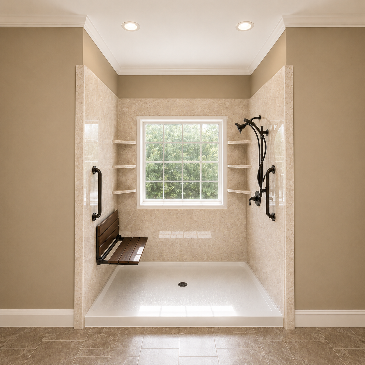 Walk In Shower Remodel Chattanooga TN - Montgomery Showers - Bath Remodel Chattanooga