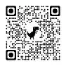 QR code with a black and white pattern, including a small animal silhouette in the center