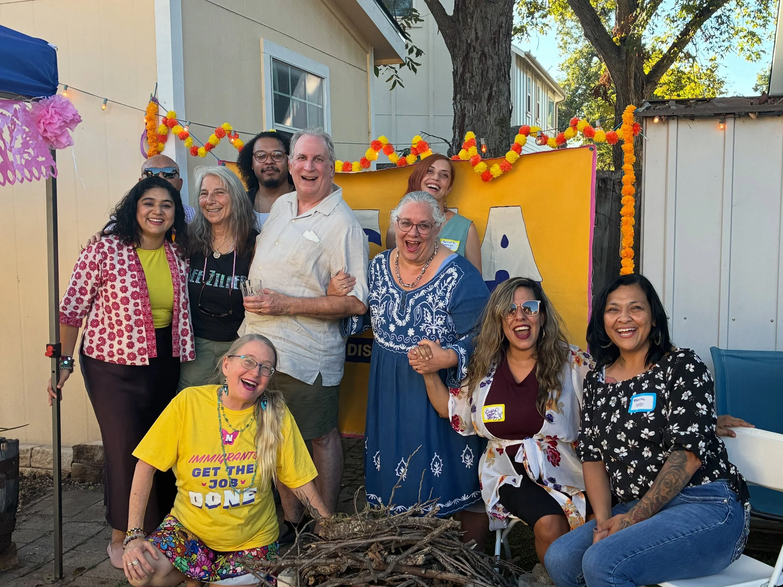 So grateful to my neighbors and now dear friends for hosting this thoughtful meet-and-greet! It was a Dia de los Muertos and Diwali combination themed party. 🪔🏵The ofrenda with pictures of my grandparents along with my neighbor Bertha Rendon Ortiz&