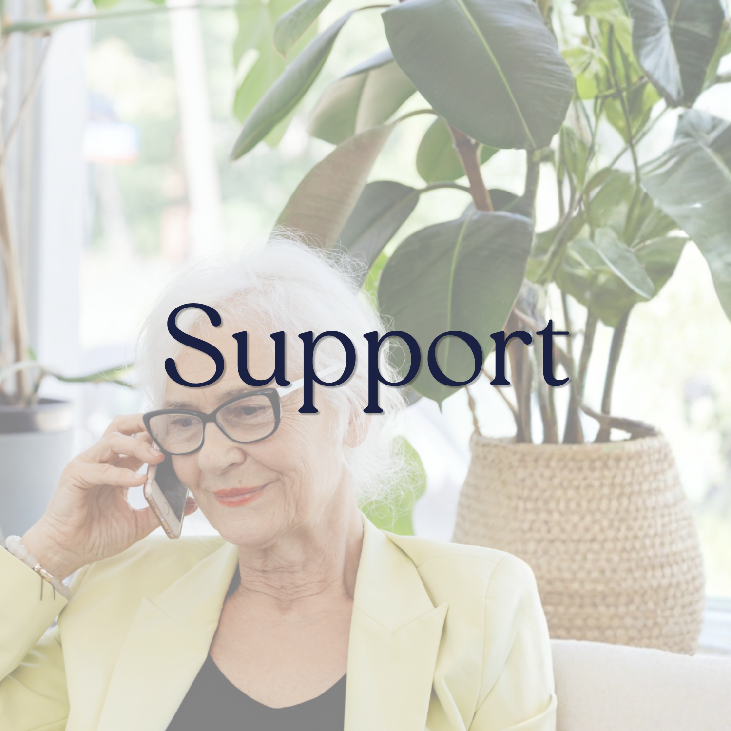 The word 'Support' is overlaid on the image.