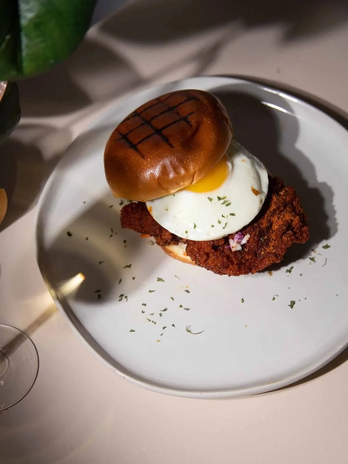 Nashvill hot chicken sandwich