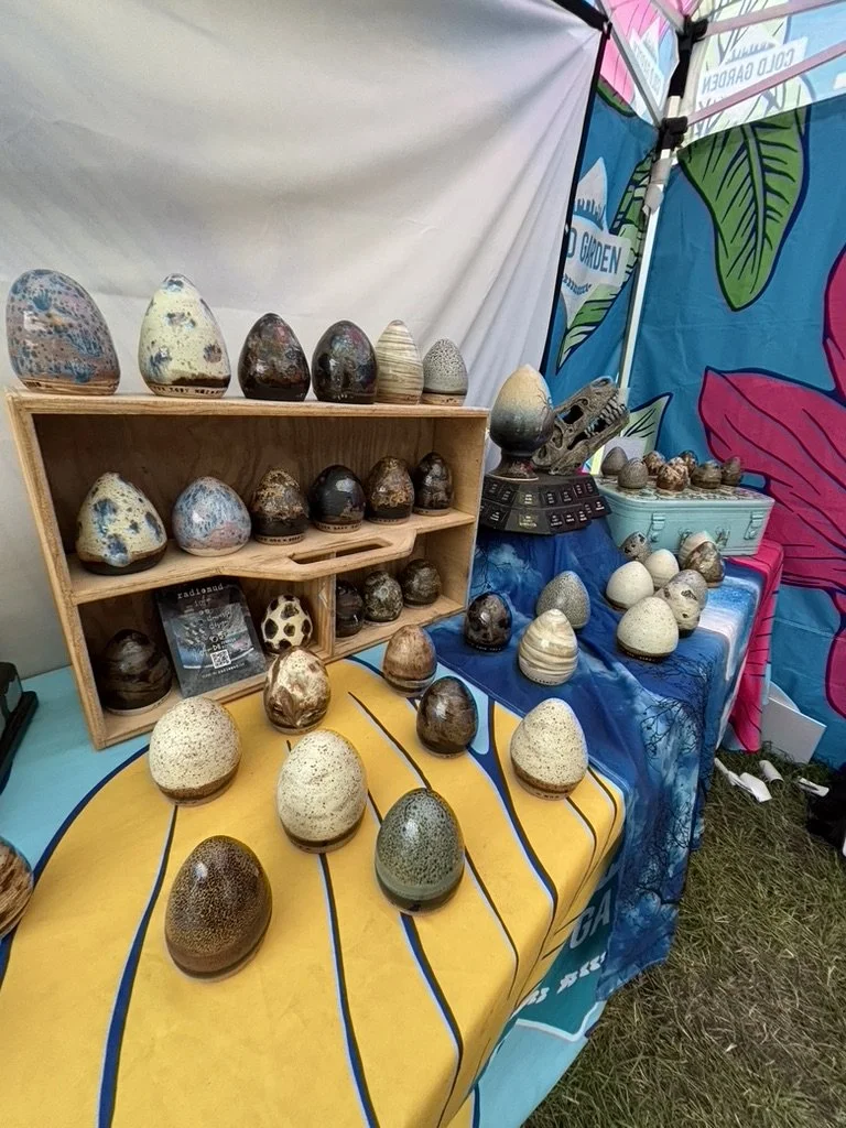 The Lost Egg Disc Golf Tournament - Radiomud Pottery - Dinosaur Egg Trophies