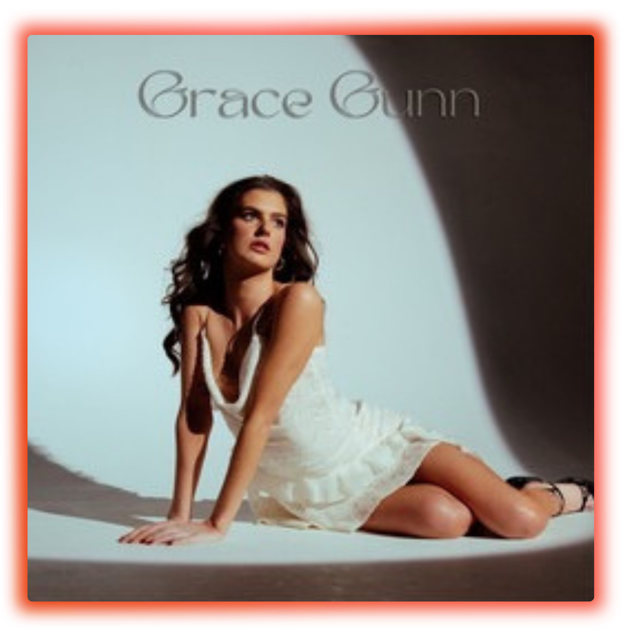 Portrait cover art featuring Grace Gunn in a white dress