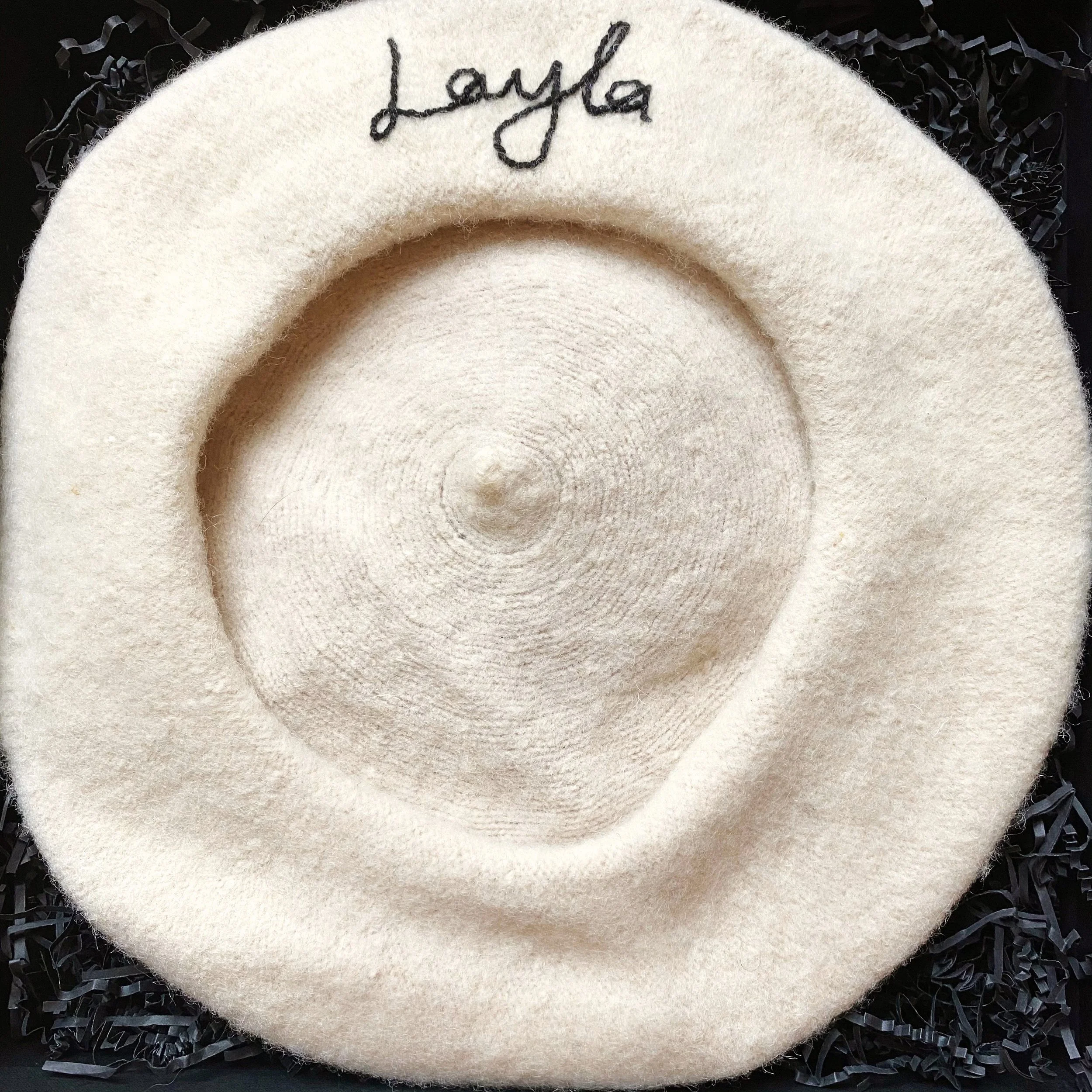 Embroidered Beret Slow Hand Melanie Kyles.jpg