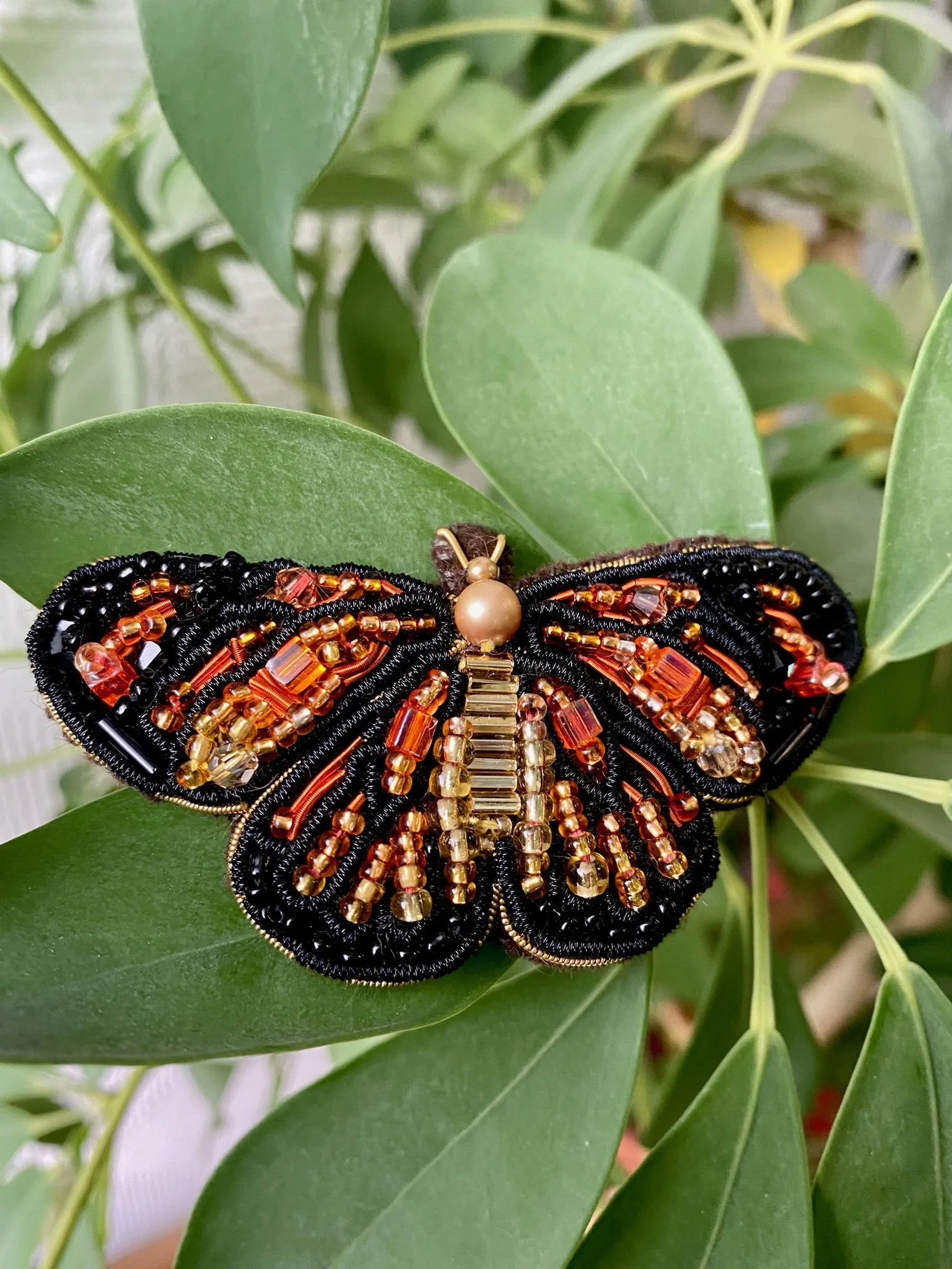Goldwork embroidered butterfly Slow Hand Melanie Kyles.webp