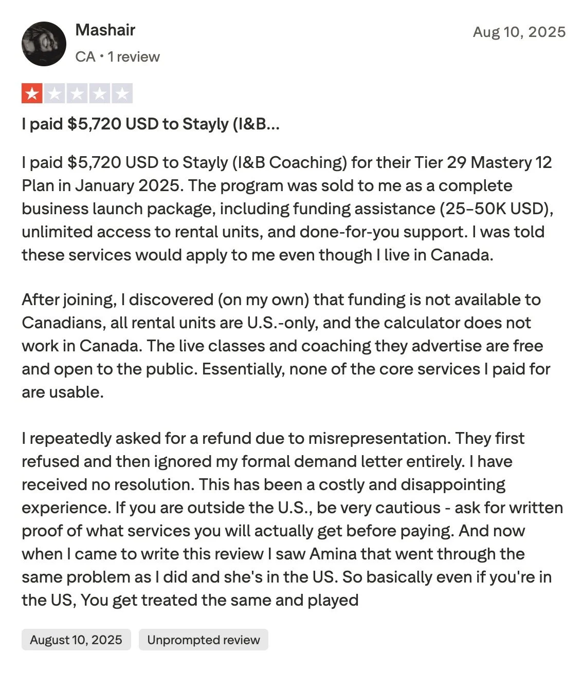 coach inayah scammer.JPG
