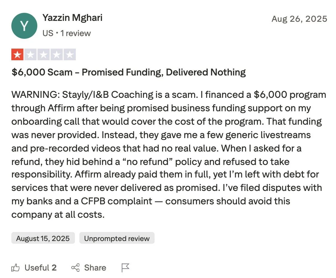coach inayah is a scam.JPG