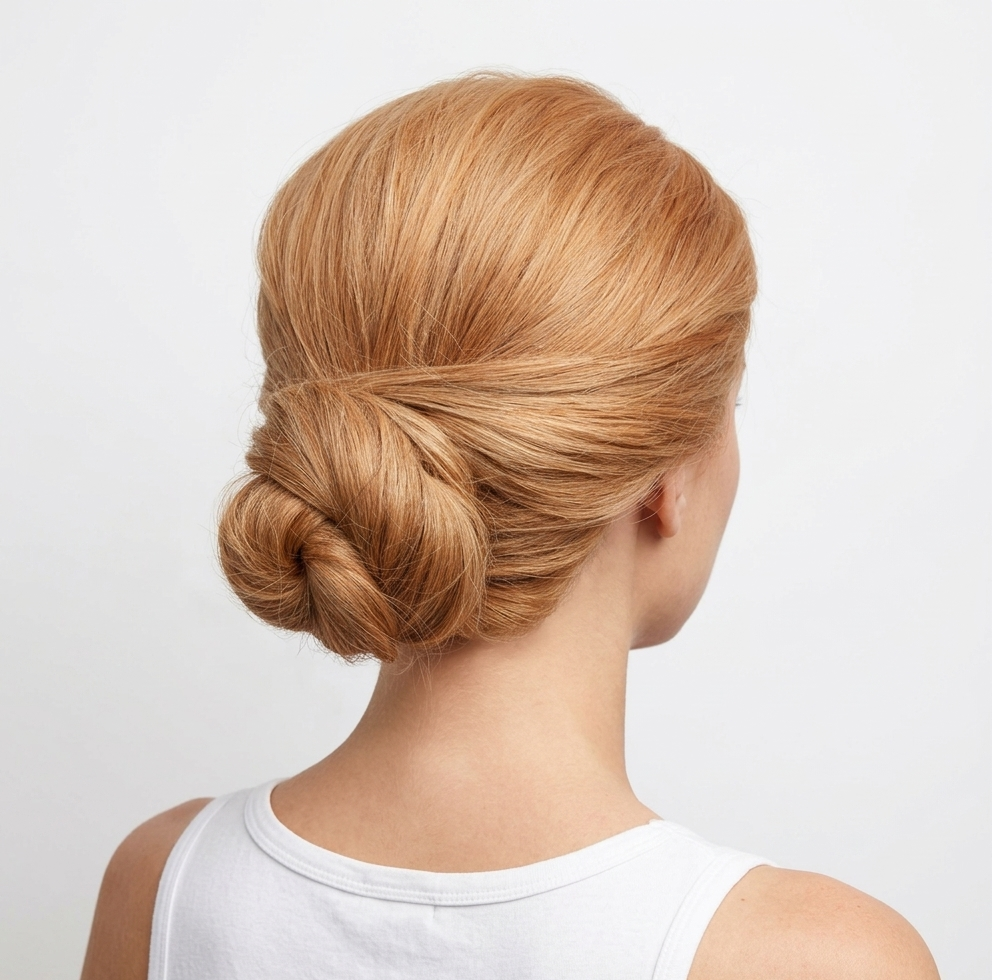 *Hair styled by me on a mannequin; model and bridal attire enhanced using AI for visual conceptualization. Feel free to contact me for the original mannequin image.