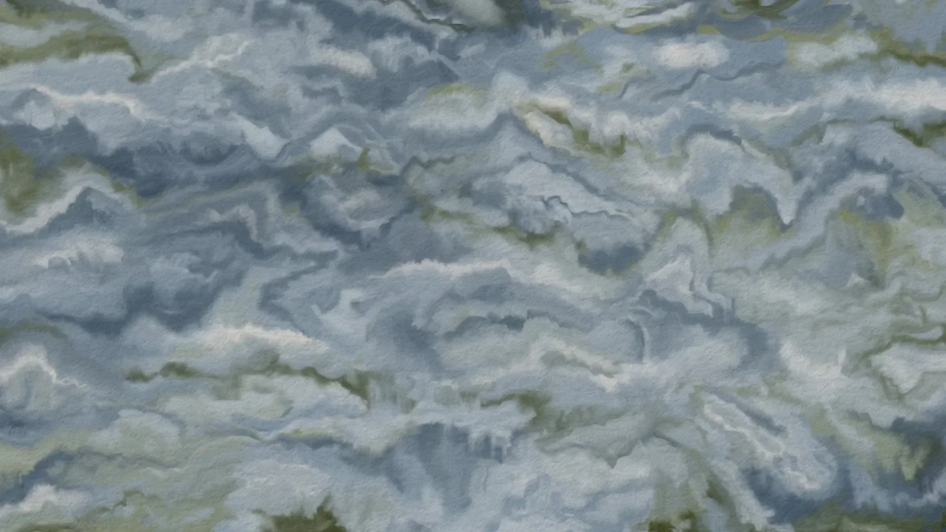 Close-up of crumpled paper with a light blue and green tint.
