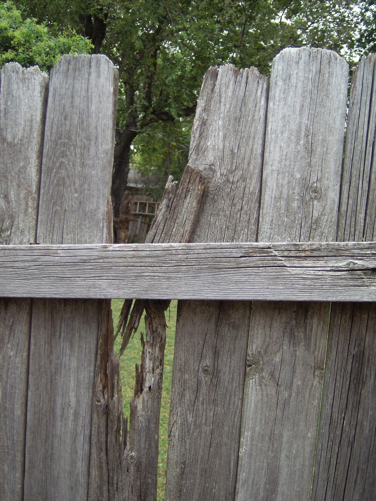 broken fence