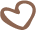 Small brown heart.