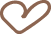 Small brown heart.