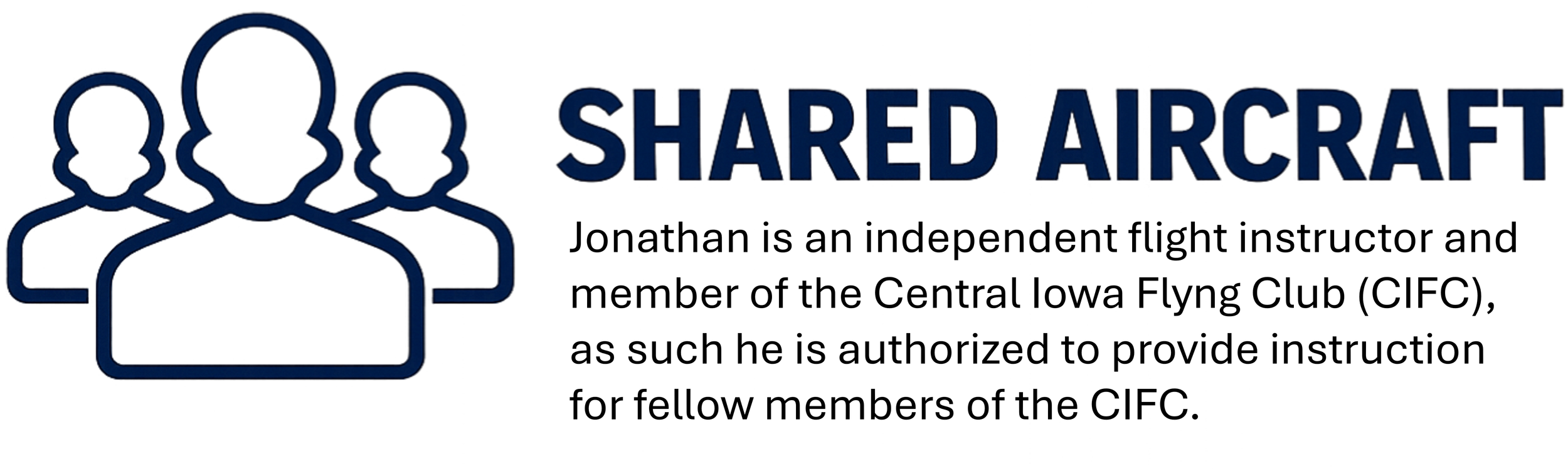Logo with three stylized human figures and the text 'SHARED ARCRAFT'