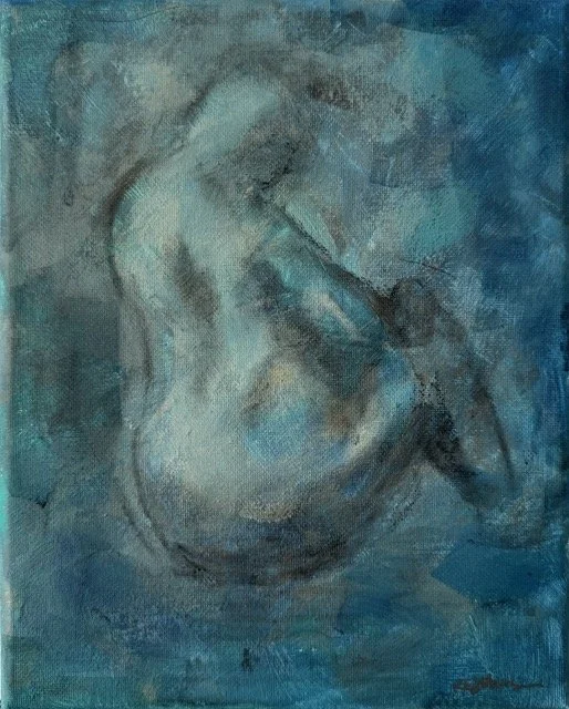 Alone
8" x 10"
Acrylic and Charcoal on Canvas
