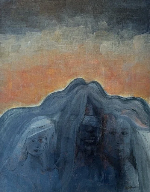 The Shelter of Her
11" x 14"
Acrylic and Charcoal on Canvas