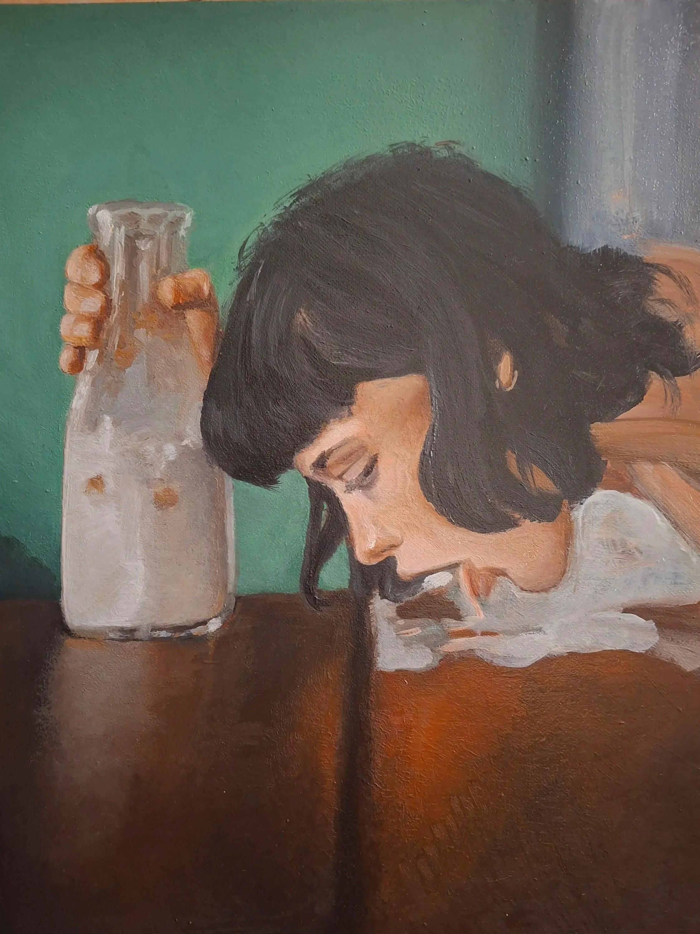 Thirst - oil on paper 2024