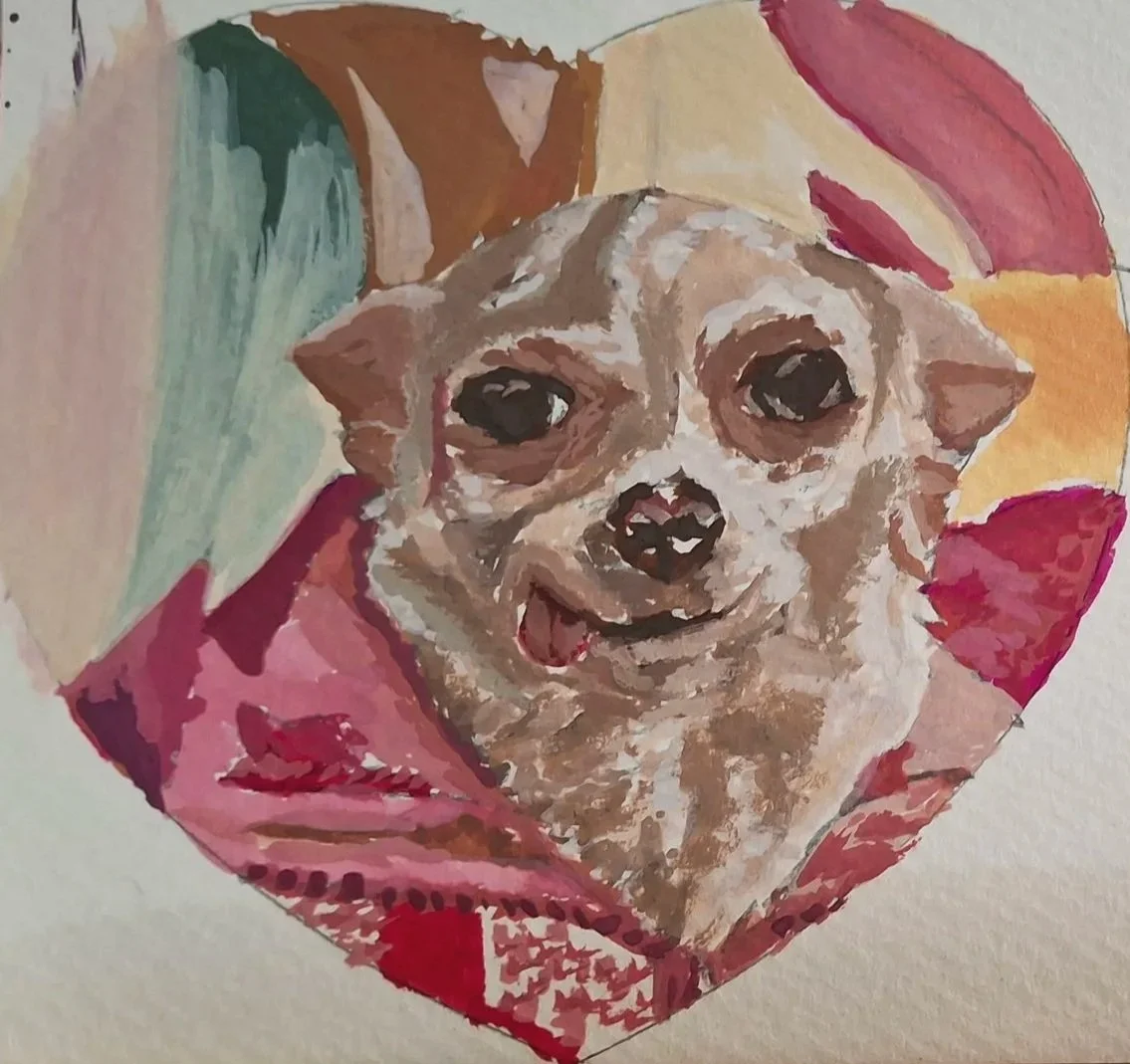 Pixie - 2024 gouache on paper (fridge magnet)