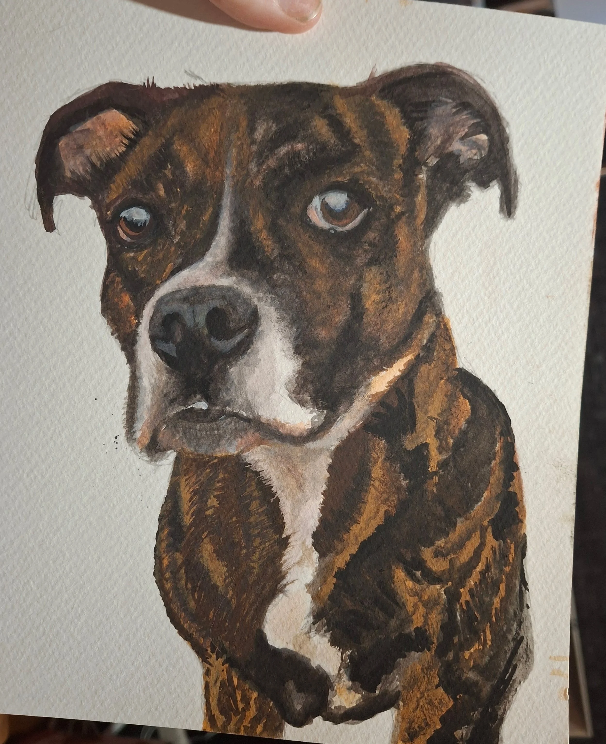 Jethro - 2024, Gouache on paper
