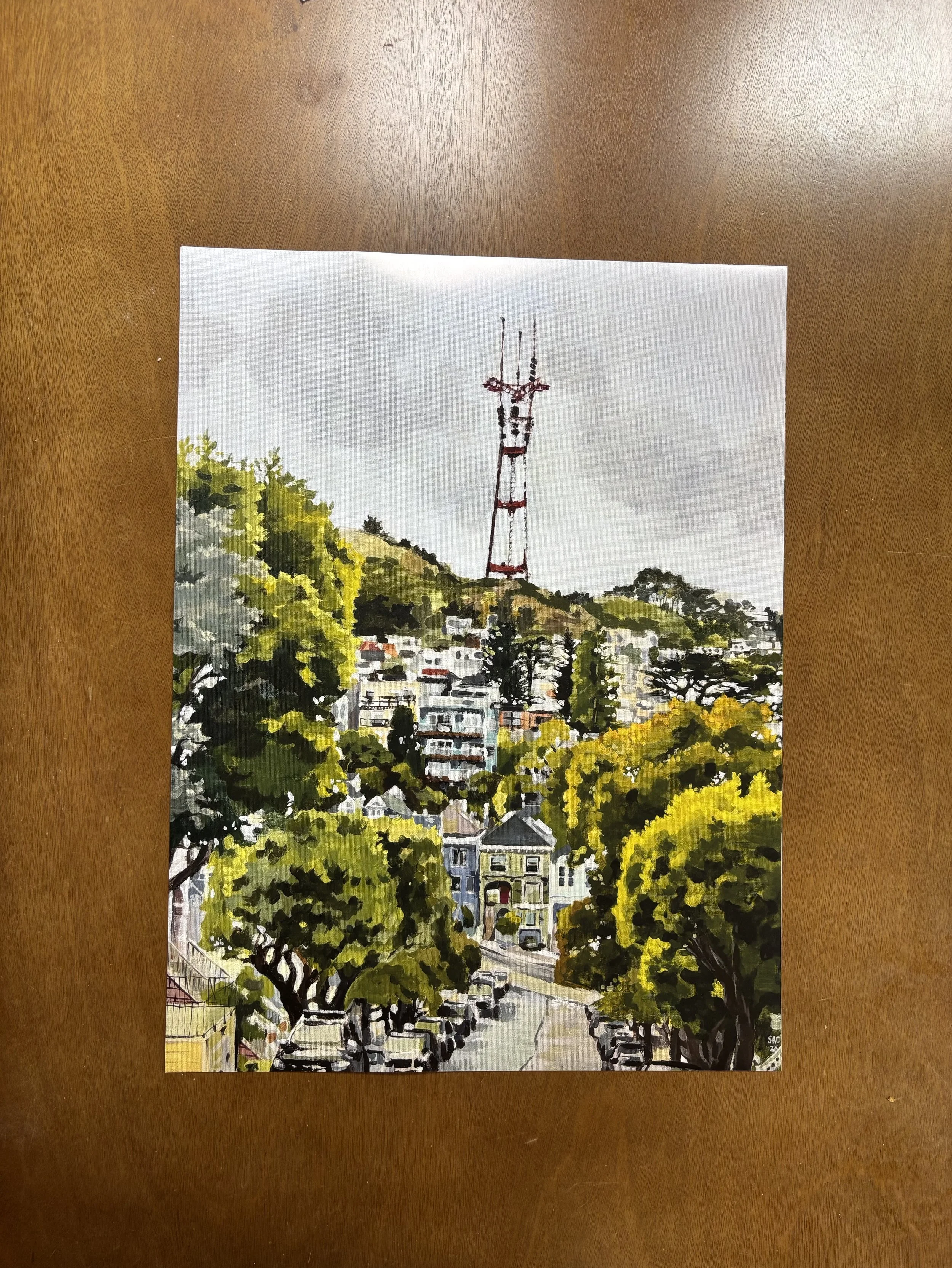 "Sutro Towers" 18x24 Poster