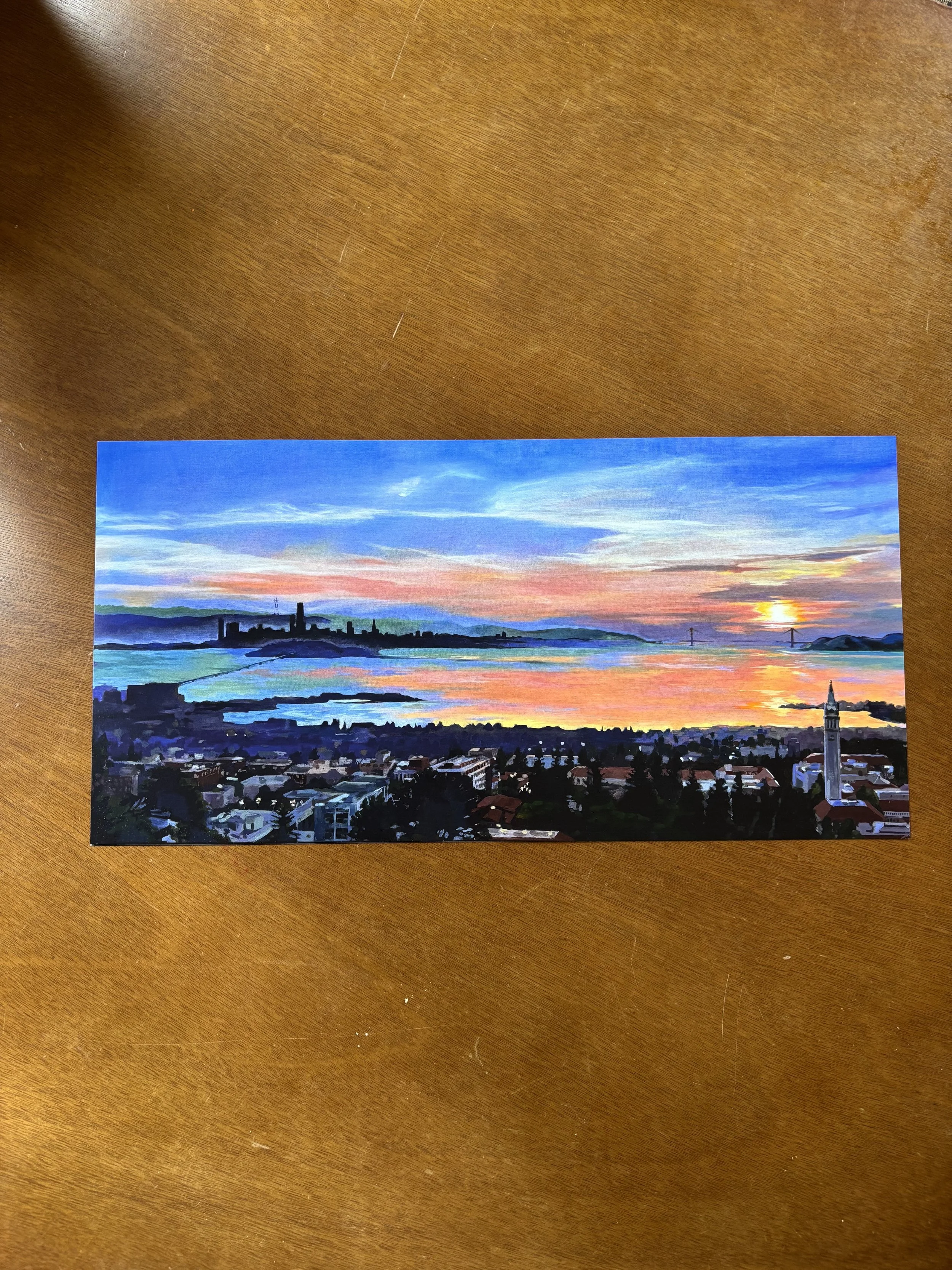 "Cal to SF" 9x18 Print
