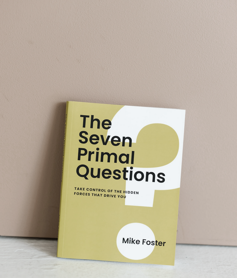 A book titled "The Seven Primal Questions" by Mike Foster