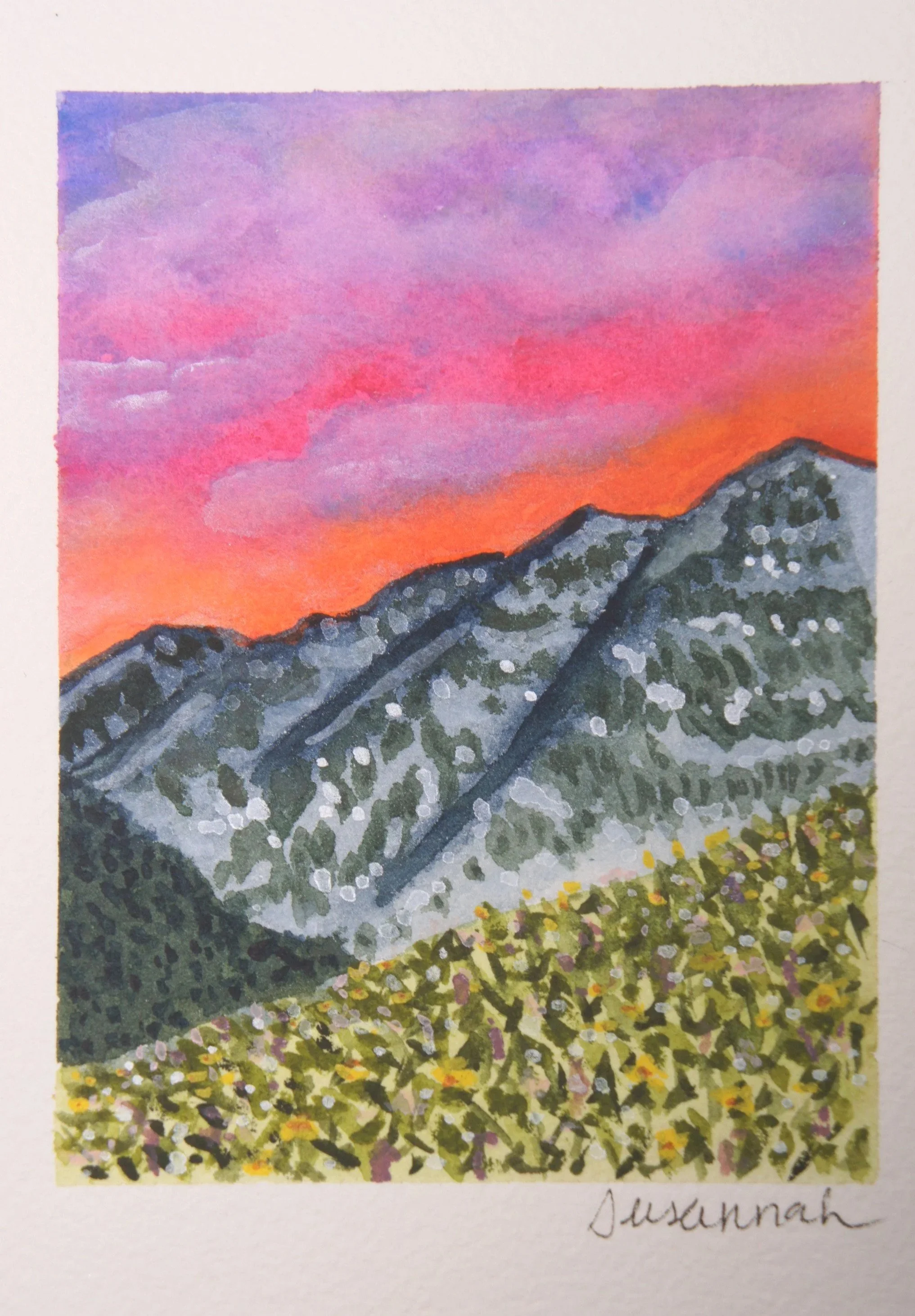 Orange Sky - 4x5,  $125,  Available