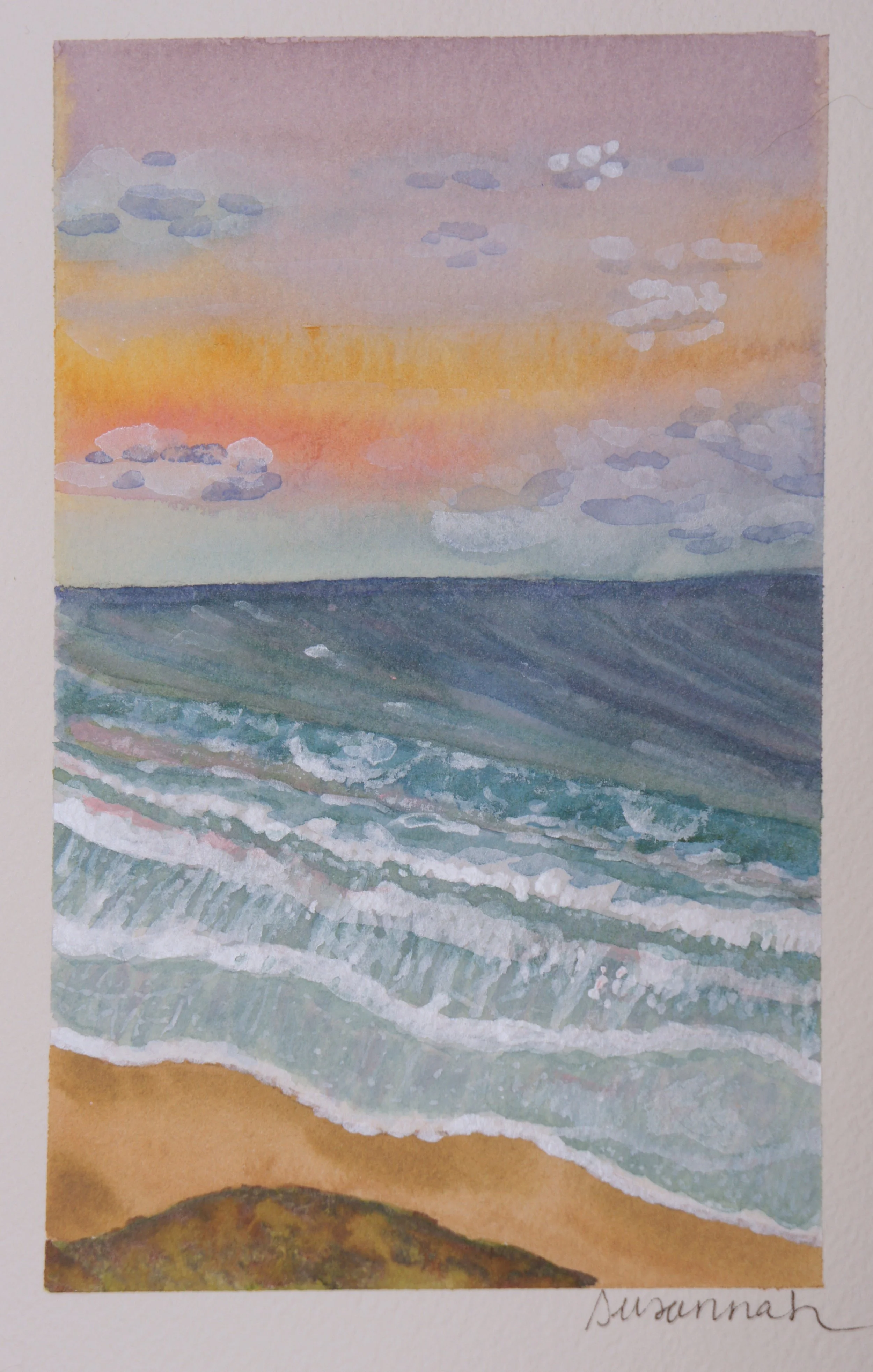 Sunset Beach Overlook - 5x8,  $150,  Available