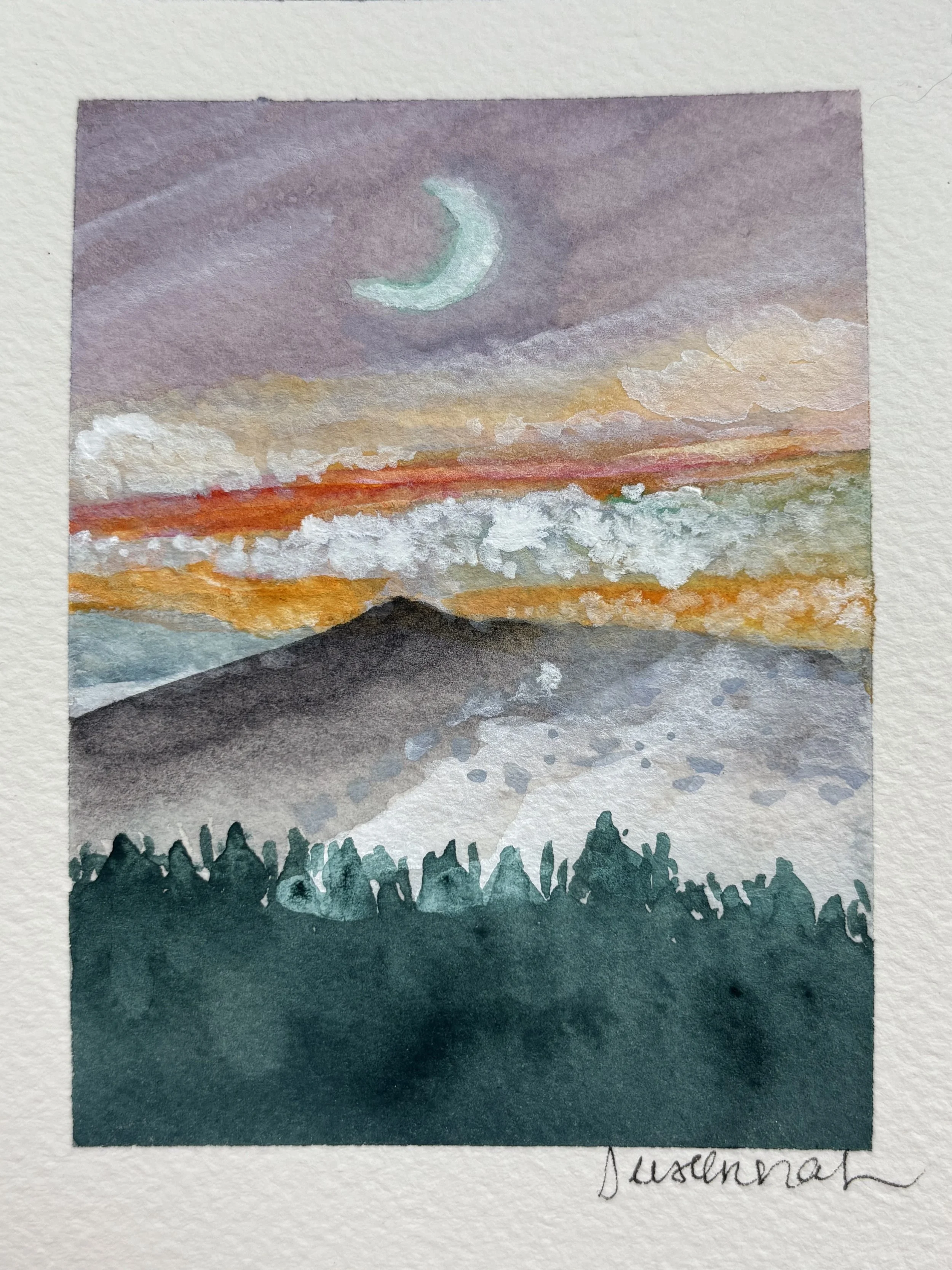 Mists of Change - 4x5,  $125,  Sold