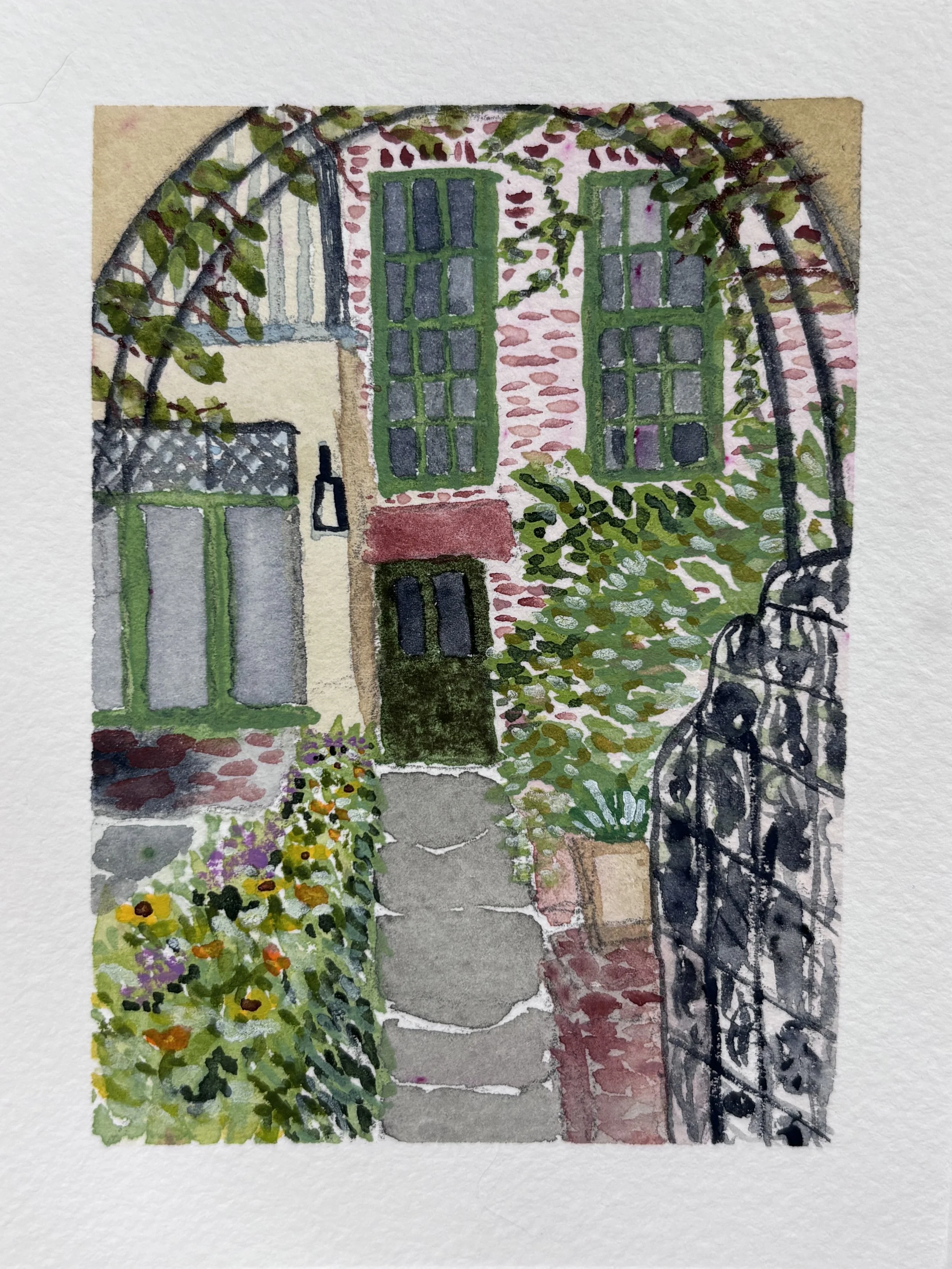 New York Garden - 4x5,  $125,  Sold