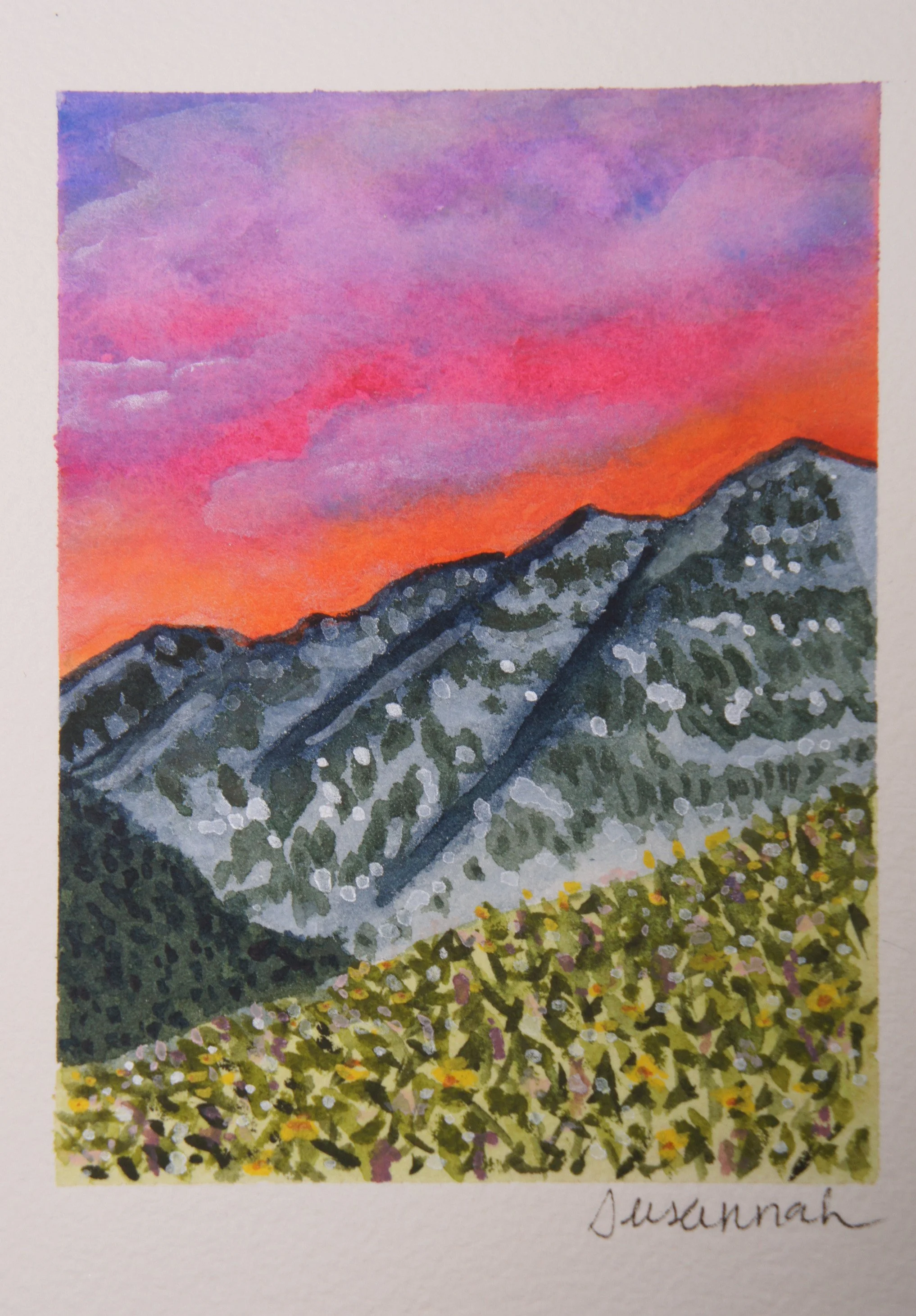 Orange Sky - 4x5,  $125,  Available