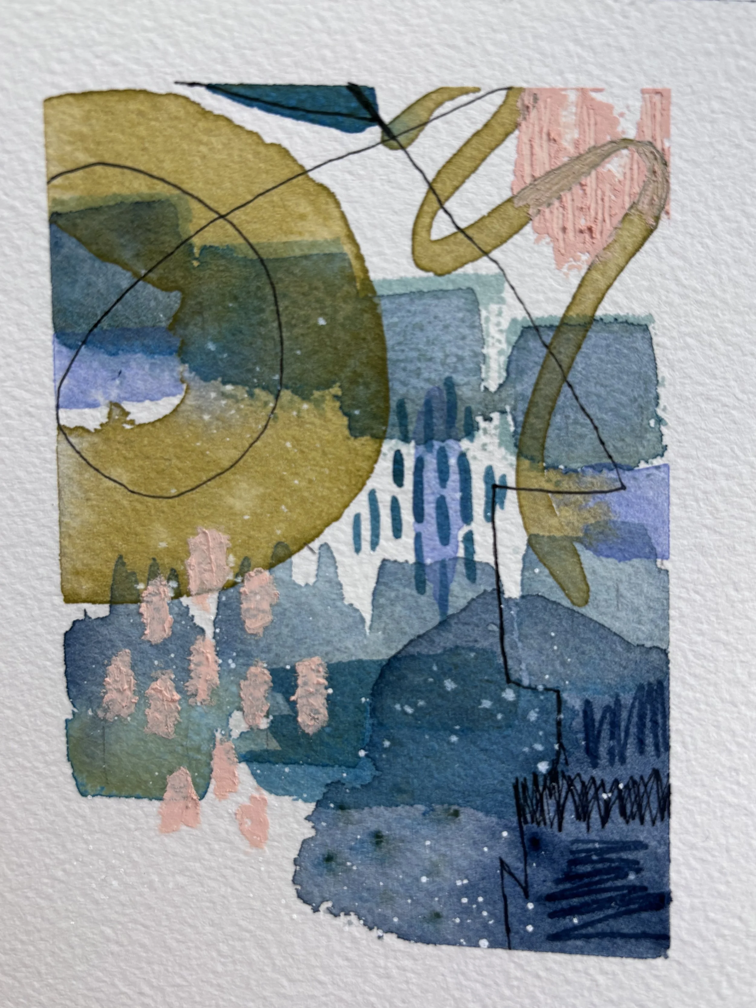 Harmony Abstract - 4x5,  $125,  Sold