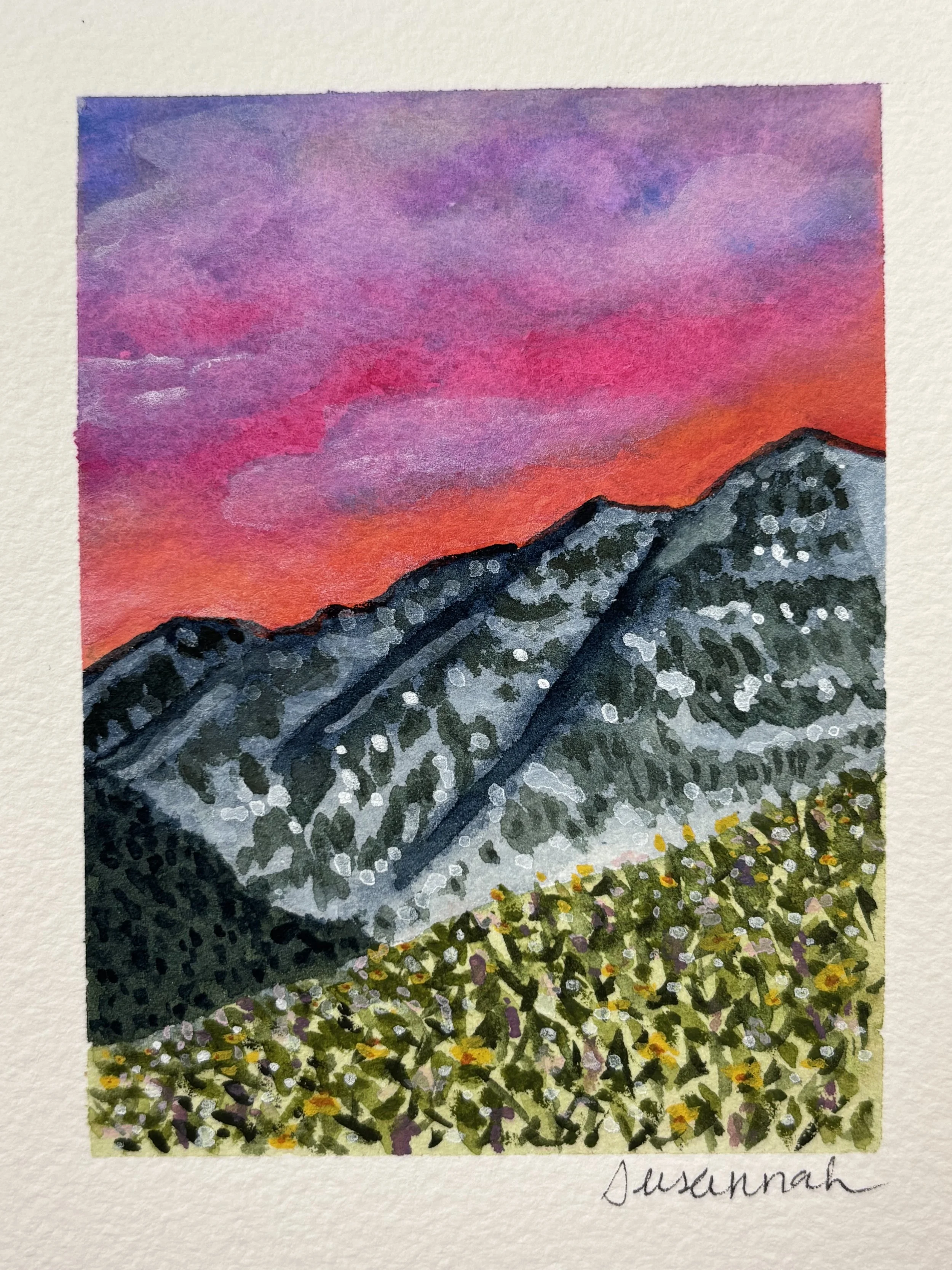 Orange Sky - 4x5,  $125,  Available