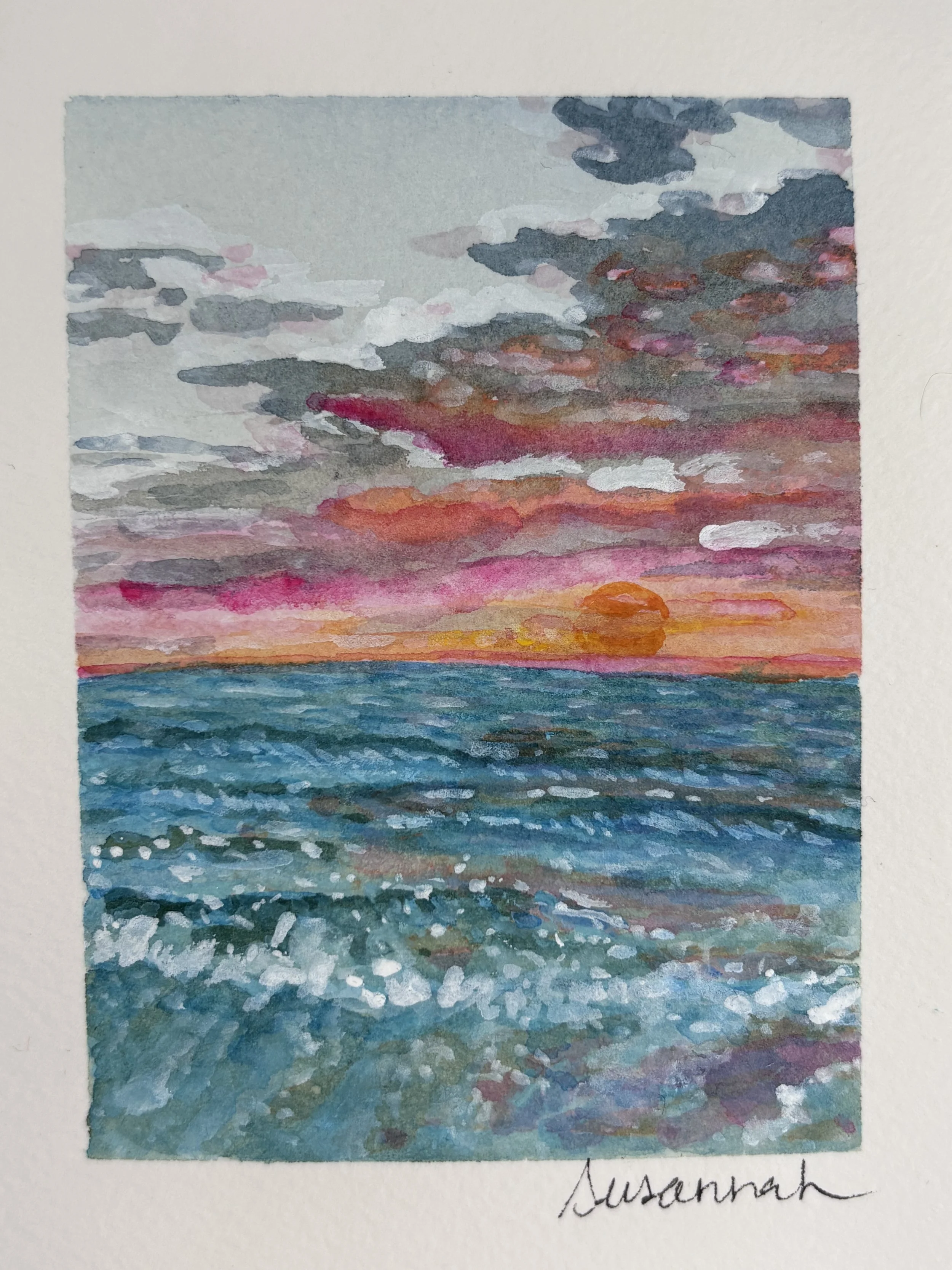 Pink Skies - 4x5,  $125,  Available